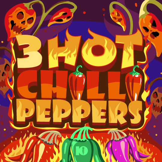 3 Hot Chilli Peppers