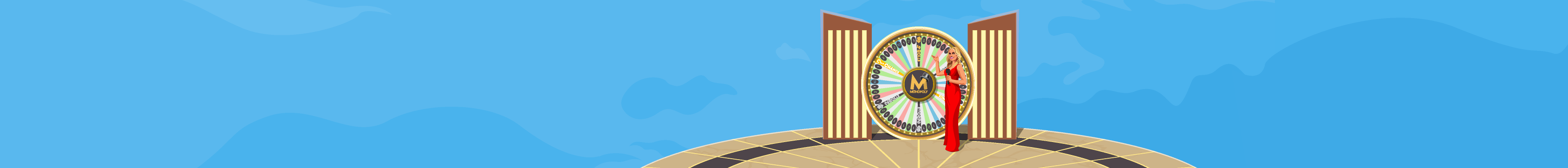 Live casino with 10bet. A casino illustration with a stylized 10bet logo.